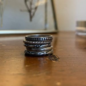 Silver Stacking Rings